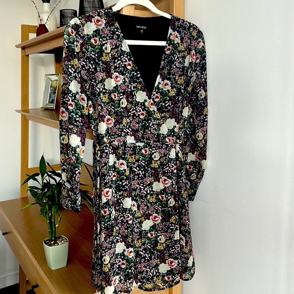 Long sleeve floral dress